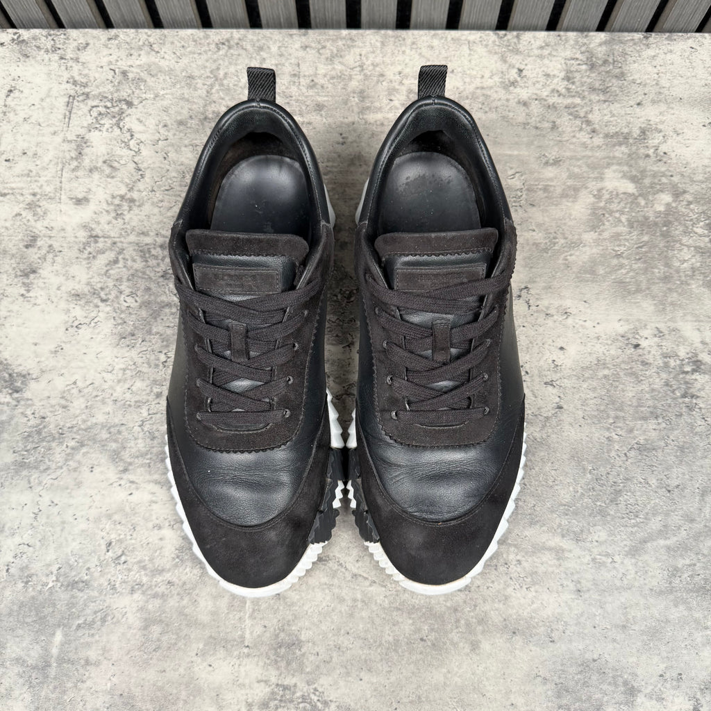 Hermes Bouncing Sneakers Black & White (EU41-Fit 7.5)