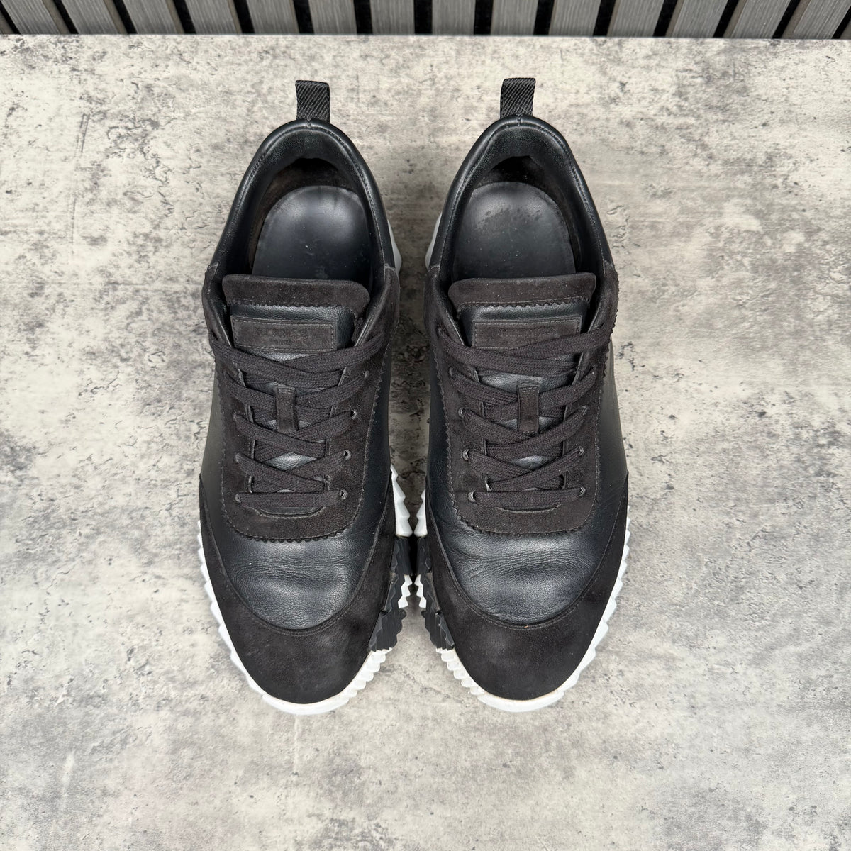 Hermes Bouncing Sneakers Black & White (EU41-Fit 7.5)