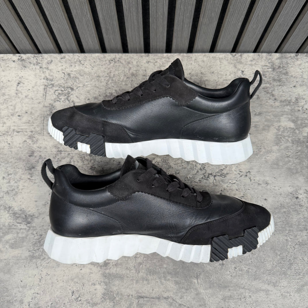 Hermes Bouncing Sneakers Black & White (EU41-Fit 7.5)