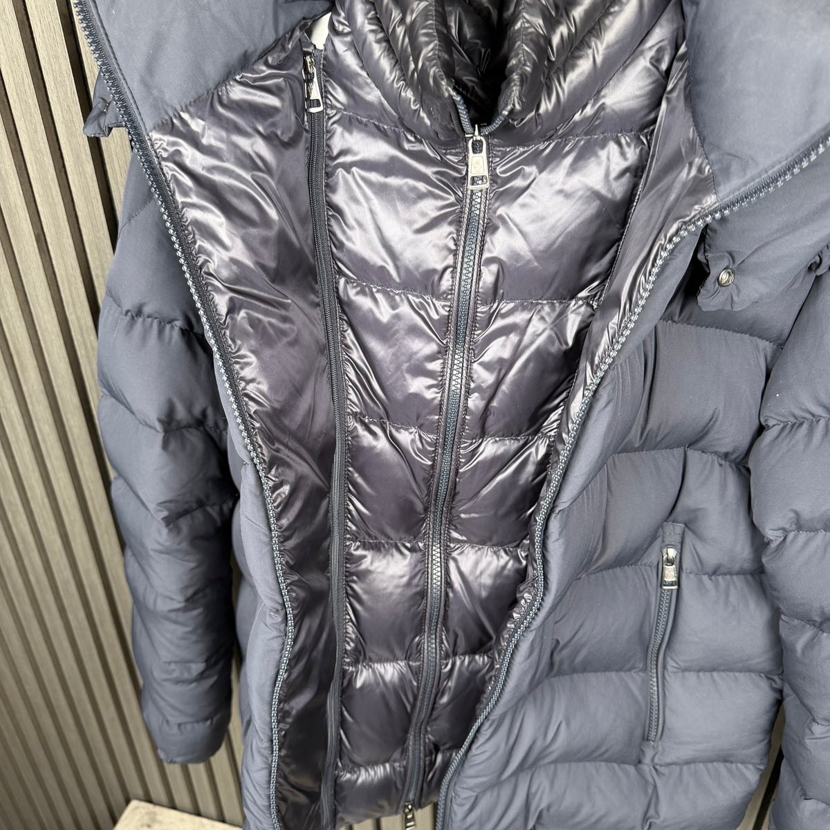 Moncler Brique Navy Small (Size 2)