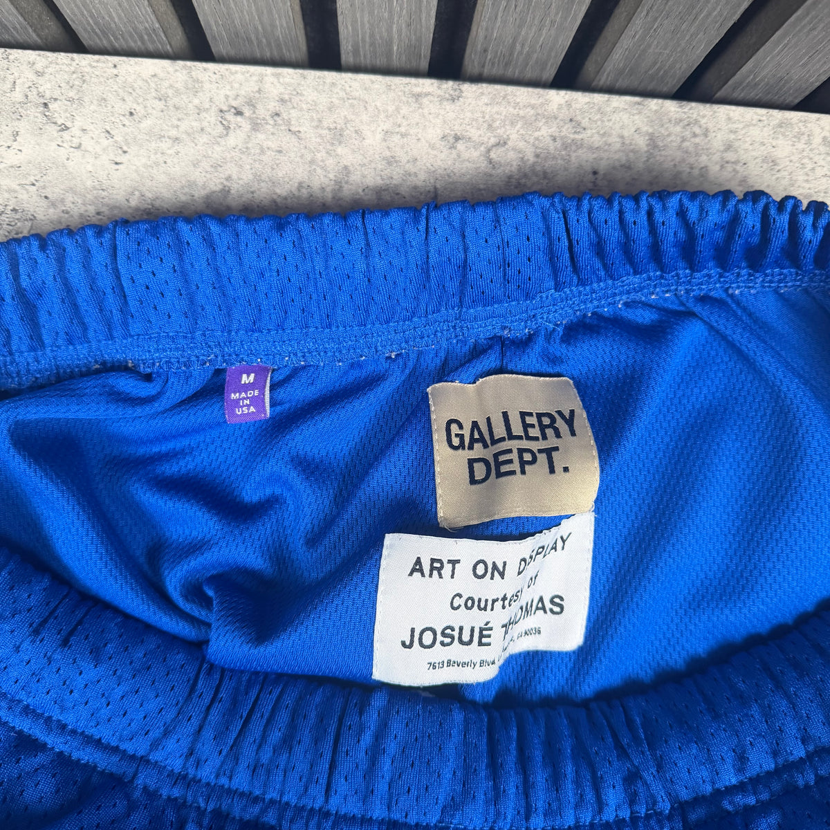 Gallery Dept Venice Shorts Blue/Yellow Medium